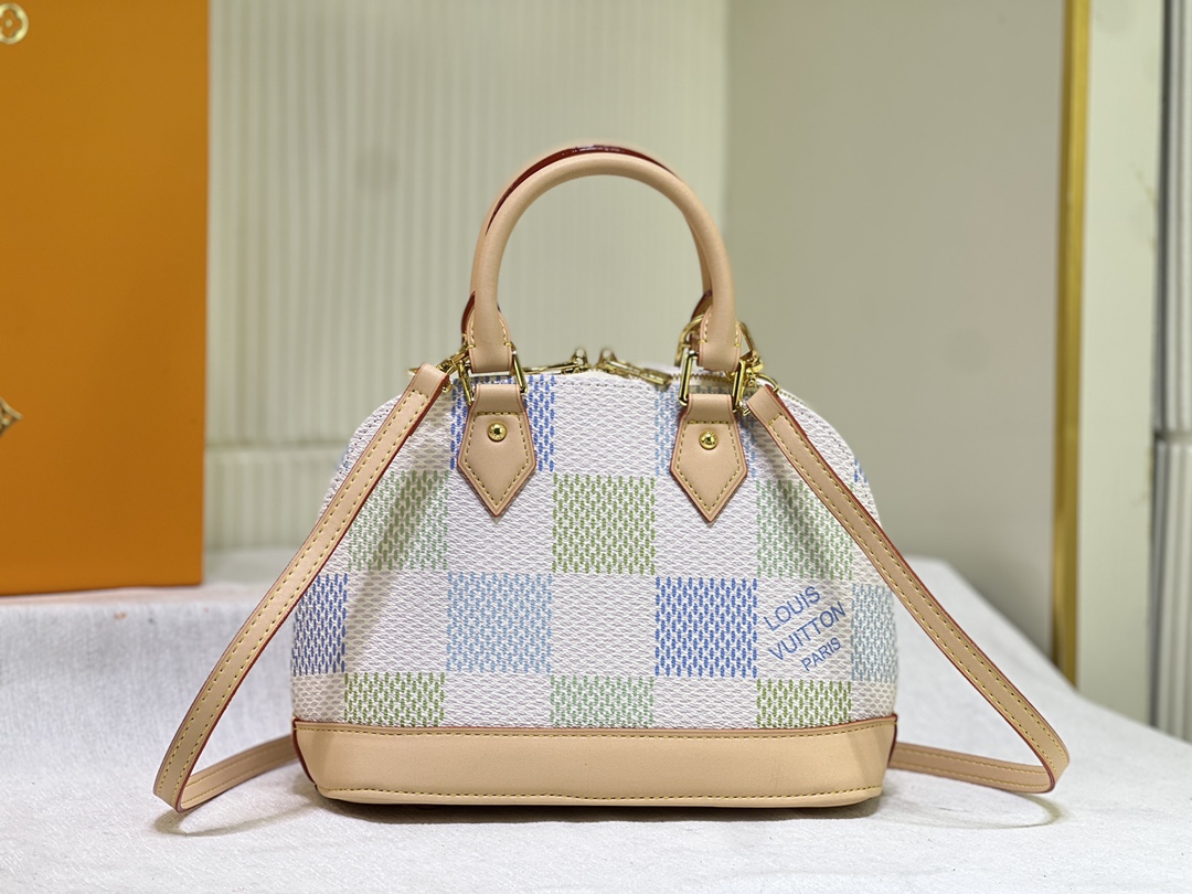 2色ルイヴィトン アルマ   N40516 M53152 Alma BB Damier Giant Damierlicious LVスーパーコピーバッグN品後払い国内発送代引き可能安全なサイト